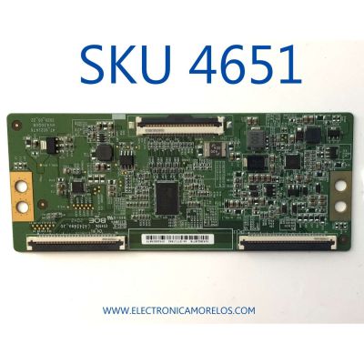 T-CON ORIGINAL PARA TV VIZIO / NUMERO DE PARTE 44-9771766O / 47_6021476 / 44-97717660 / HV430QUB-F70 / PANEL TPT430H3-QUBF70.K REV:SNWPA / DISPLAY HV430QUB-F70 / MODELO V435-H1 / 43PFL5766/F7